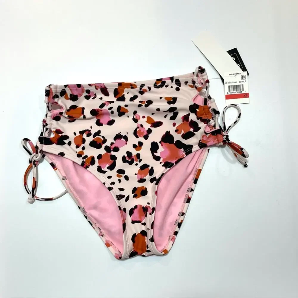 Hula Honey High waist  lace up bikini swim bottom